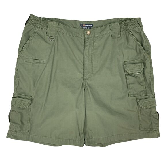 5.11 Tactical Short Men 40 TDU Green Ripstop Taclite PRO Utility Pockets Outdoor - Picture 1 of 14